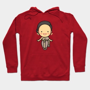 Cute Thai Bride in Traditional Clothing Cartoon Hoodie